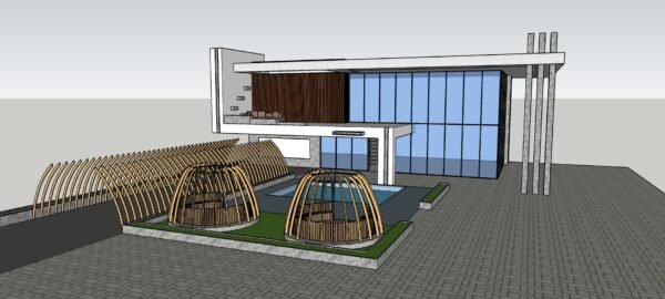 This project is a modern villa that has been modeled in SketchUp software. It has also been rendered using Lumion software. The tutorial videos for this project are available on our YouTube channel (Nice Tower) and you can watch them if you wish. Benefits: The SketchUp file of this project will help you with modeling. You can also use the objects used in this project in your own projects. The Lumion file of this project will also help you learn how to render better. In addition, you can use the settings file and the prepared effects in your own projects. This project is developed in SketchUp Pro 2023.1.340 and Rendering Lumion Pro 12.5 System specifications that I used to complete this project: • Processor: Core i9 11th Gen • Graphics card: GeForce RTX 3060 with 12GB memory • Memory: XPG 2x16 (specify exact capacity) NOTE (as of 2023) To make this model more accessible for all: All licensed textures have been replaced by copyright-free (cc0) textures.