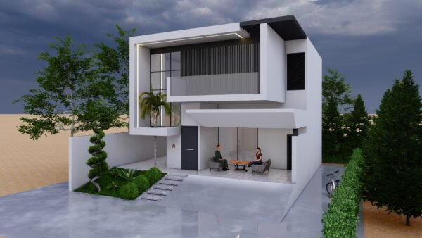 Modern Villa  Modeled with SketchUp and Rendered with Lumion - Image 5
