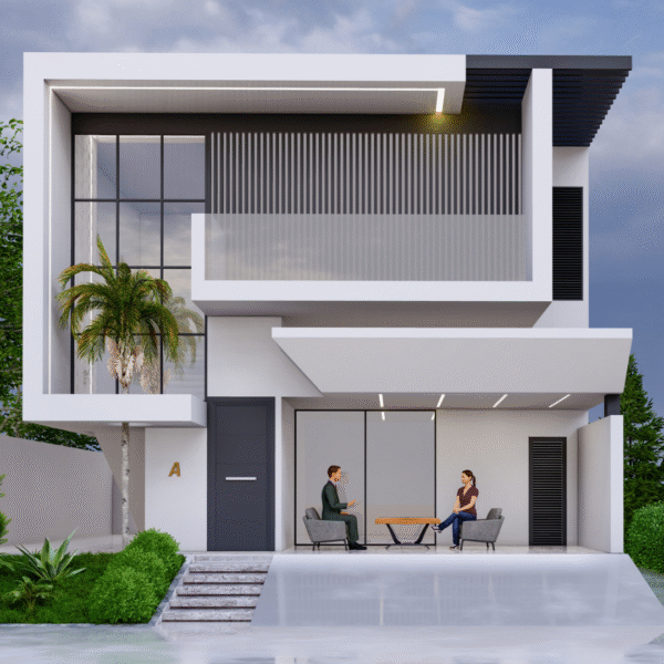This project is a modern villa that has been modeled in SketchUp software. It has also been rendered using Lumion software. The tutorial videos for this project are available on our YouTube channel (Nice Tower) and you can watch them if you wish. Benefits: The SketchUp file of this project will help you with modeling. You can also use the objects used in this project in your own projects. The Lumion file of this project will also help you learn how to render better. In addition, you can use the settings file and the prepared effects in your own projects. This project is developed in SketchUp Pro 2023.1.340 and Rendering Lumion Pro 12.5 System specifications that I used to complete this project: • Processor: Core i9 11th Gen • Graphics card: GeForce RTX 3060 with 12GB memory • Memory: XPG 2x16 (32GB) NOTE (as of 2023) To make this model more accessible for all: All licensed textures have been replaced by copyright-free (cc0) textures.