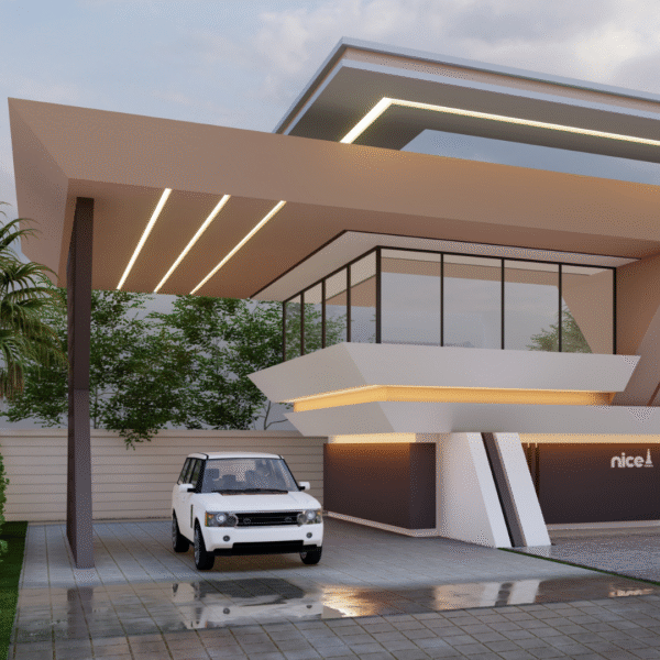 This project is a modern villa that has been modeled in SketchUp software. It has also been rendered using Lumion software. The tutorial videos for this project are available on our YouTube channel (Nice Tower) and you can watch them if you wish. Benefits: The SketchUp file of this project will help you with modeling. You can also use the objects used in this project in your own projects. The Lumion file of this project will also help you learn how to render better. In addition, you can use the settings file and the prepared effects in your own projects. This project is developed in SketchUp Pro 2023.1.340 and Rendering Lumion Pro 12.5 System specifications that I used to complete this project: • Processor: Core i9 11th Gen • Graphics card: GeForce RTX 3060 with 12GB memory • Memory: XPG 2x16 (specify exact capacity) NOTE (as of 2023) To make this model more accessible for all: All licensed textures have been replaced by copyright-free (cc0) textures. #sketchup #lumion #modernvilla #nice tower