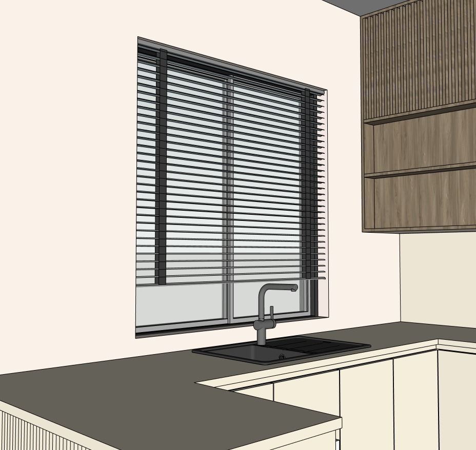 Kitchen SketchUp model — detail view