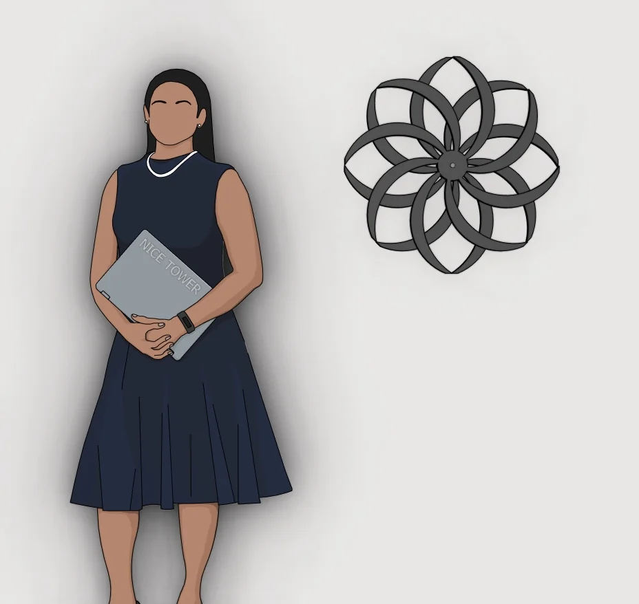 Floral Wall Clock SketchUp Model