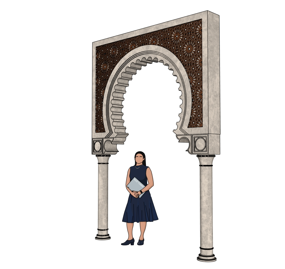 Moorish Horseshoe Arch SketchUp model — alternate view